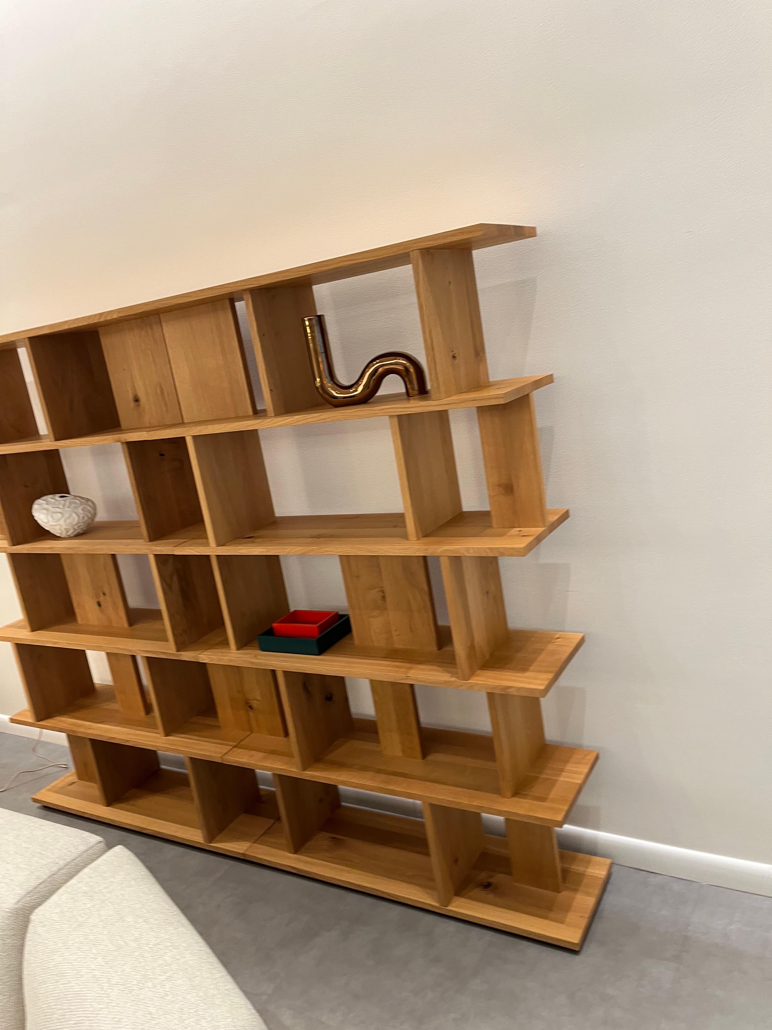 Contemporary e15 Arie Set of Two European OAk Shelf Designed by Arik Levy in Stock For Sale