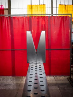 e15 Backenzahn Steel Stool by Philipp Mainzer