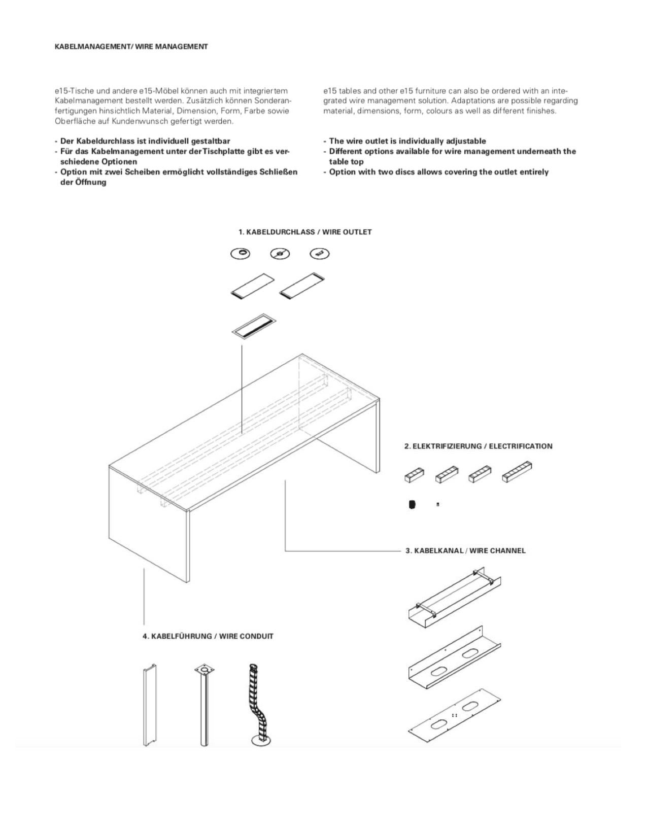 e15 Anpassbare Basistabelle  von David Chipperfield (Holz) im Angebot