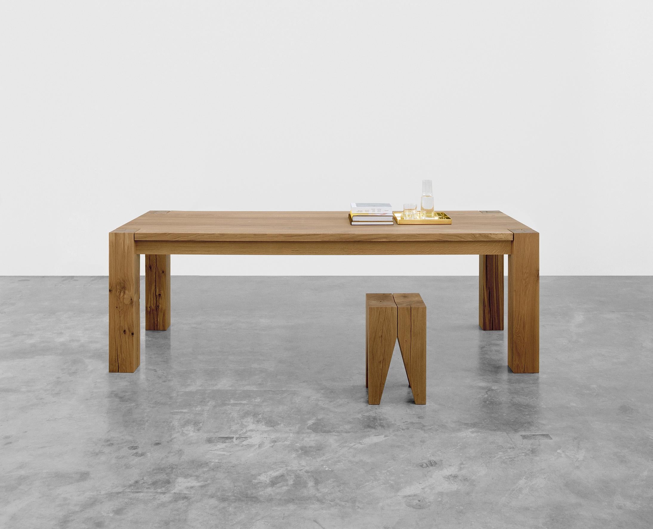 Wood e15 Bigfoot Table by Philipp Mainzer For Sale