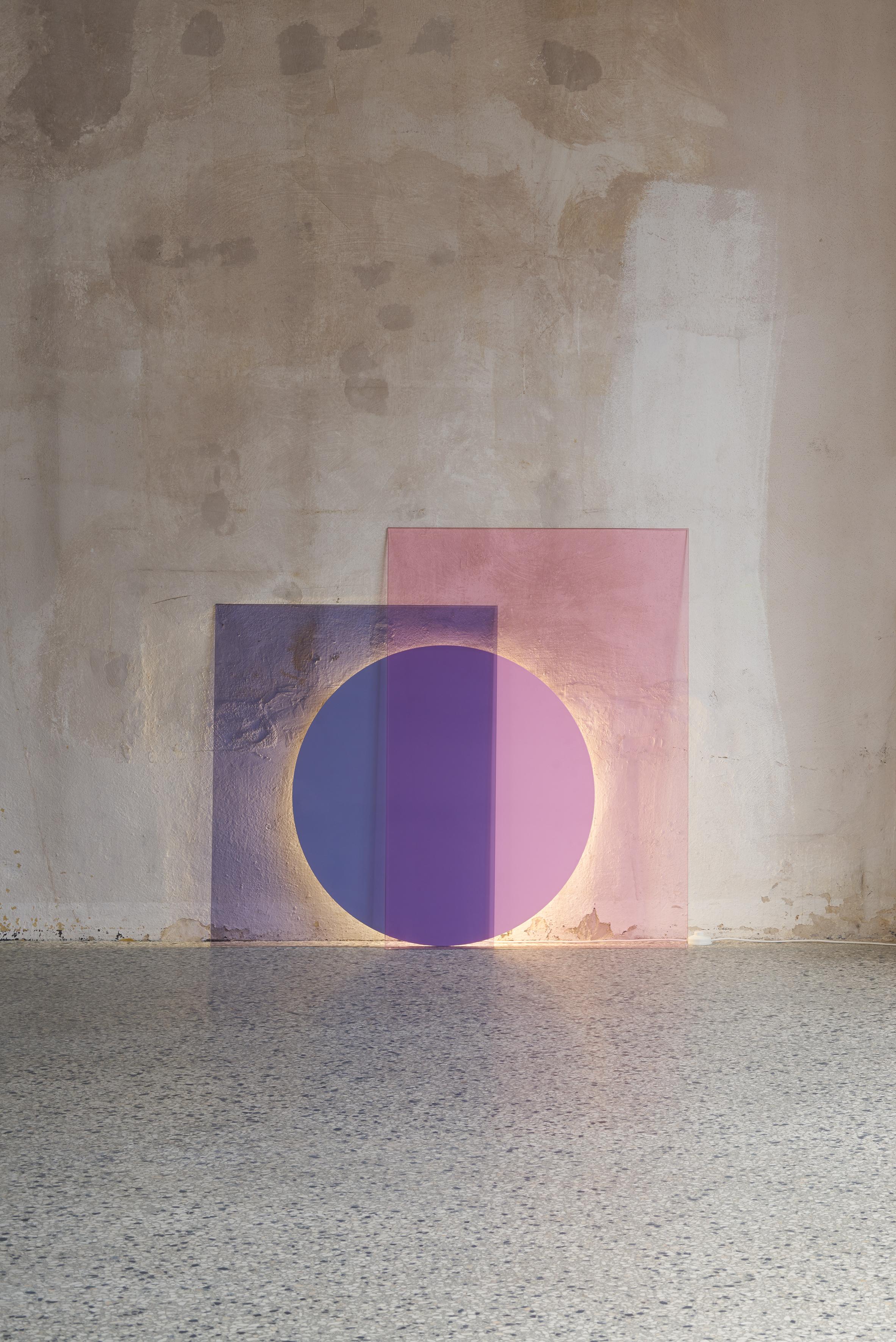 Glass e15 Colour Floor Light by Daniel Rybakken and Andreas Engesvik