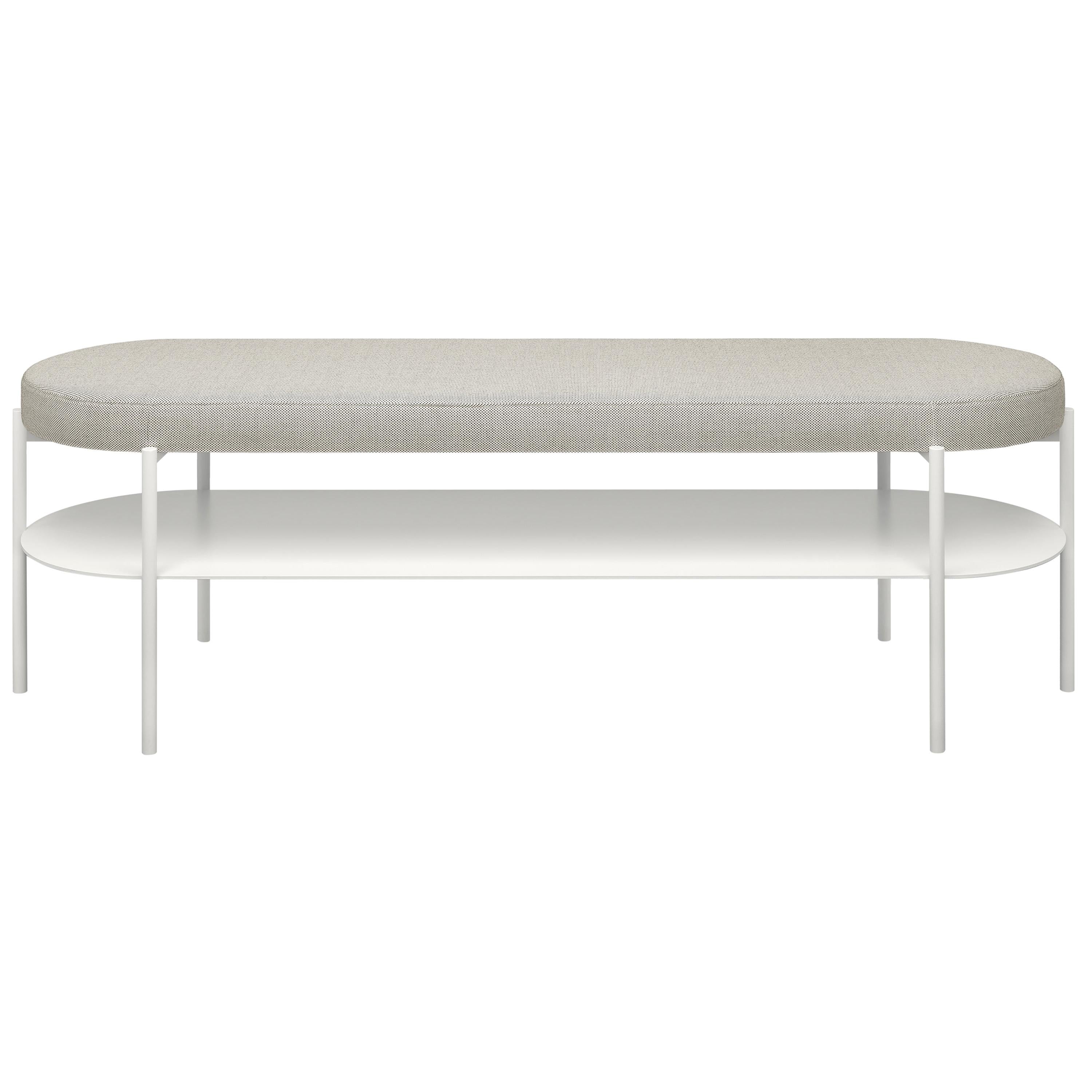 For Sale: Gray (Basel 123) e15 Customizable ELBE III Bench  by Marguerre, Besau and Schöning