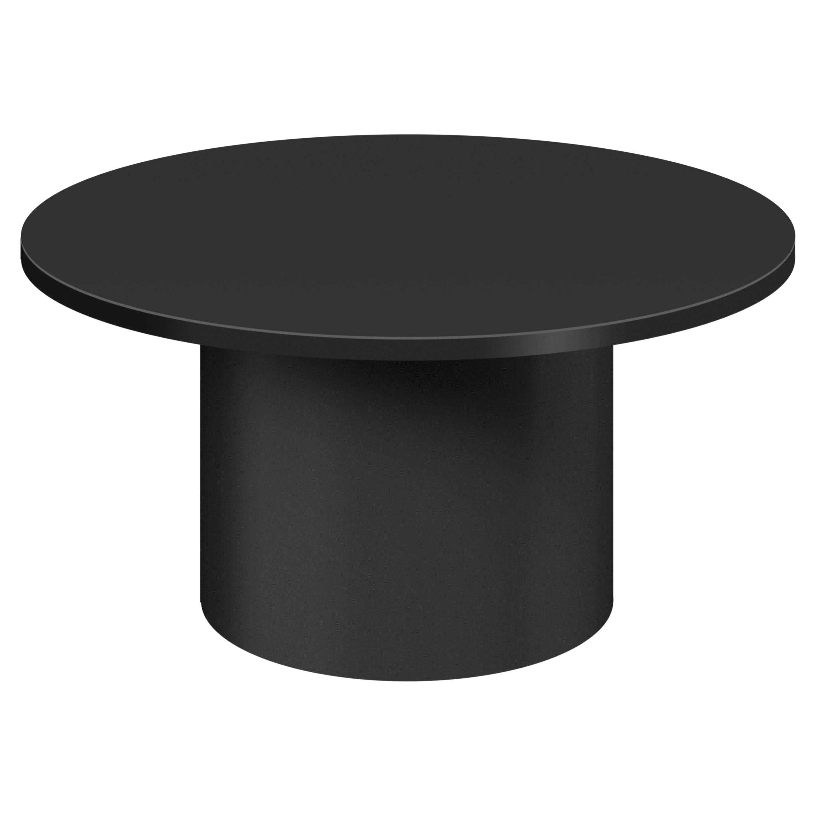 E15 Table d'appoint basse en métal noir Enoki Designé par Philipp Mainzer