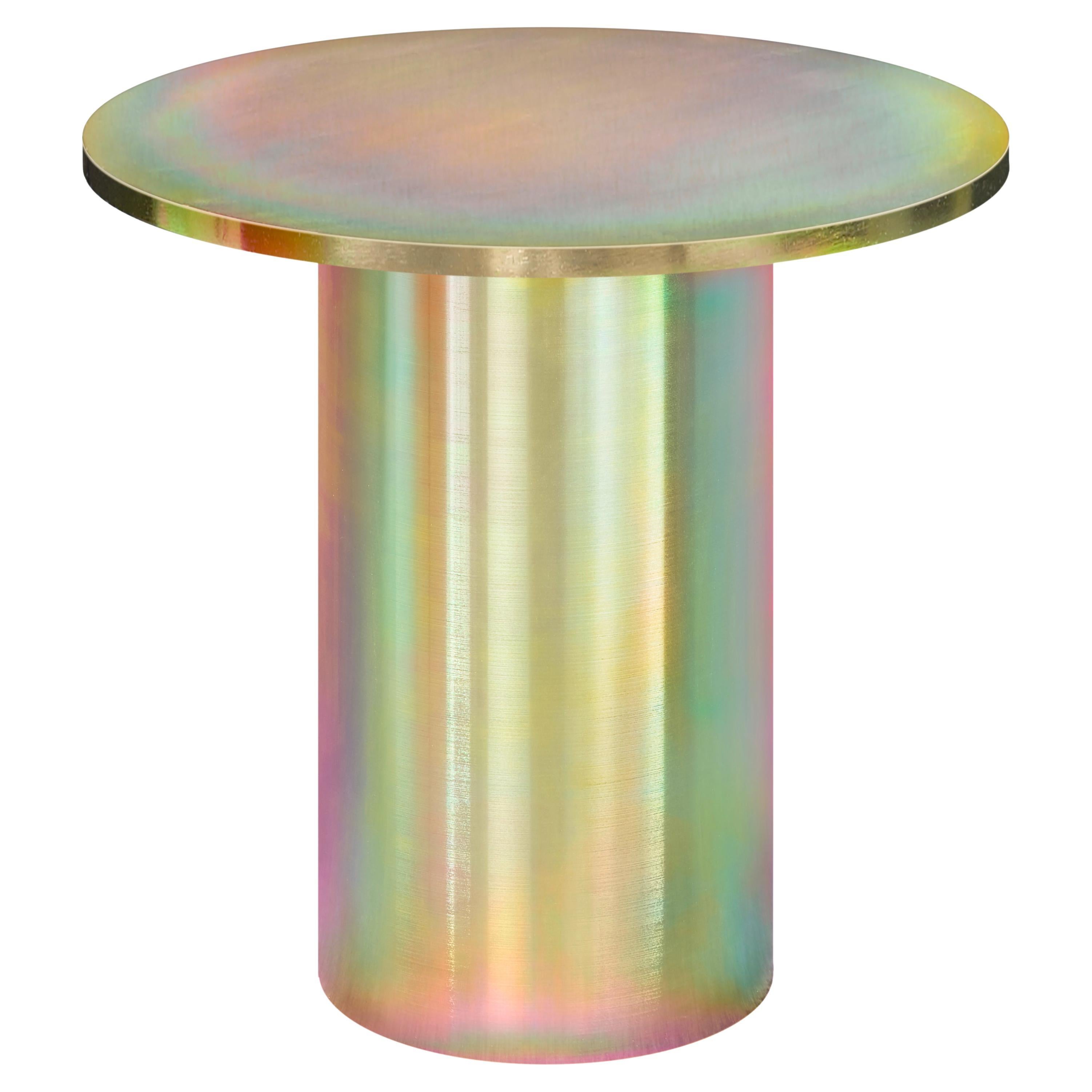 E15 Enoki  Metal Zinc-plated Side Table Designed by Philipp Mainzer