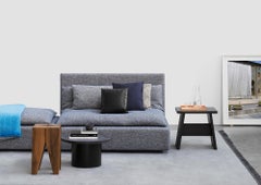 e15 Enoki Side table with Jet Black Base by Philipp Mainzer