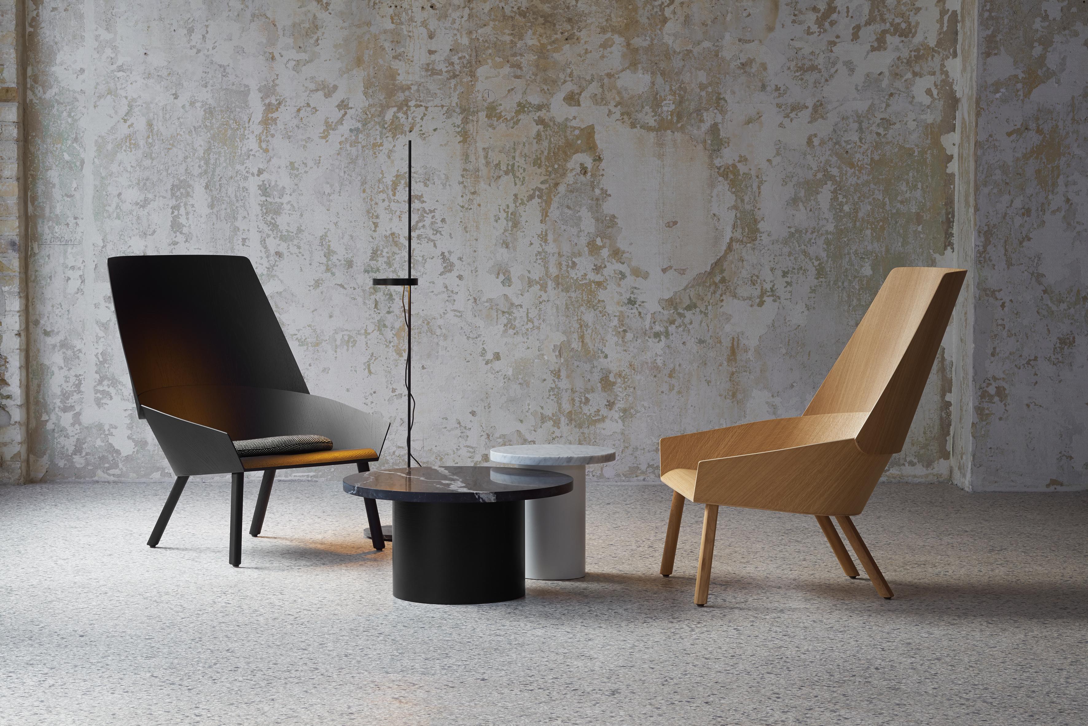 Modern Customizable e15 Eugene Lounge Chair with Oak Base by Stefan Diez For Sale
