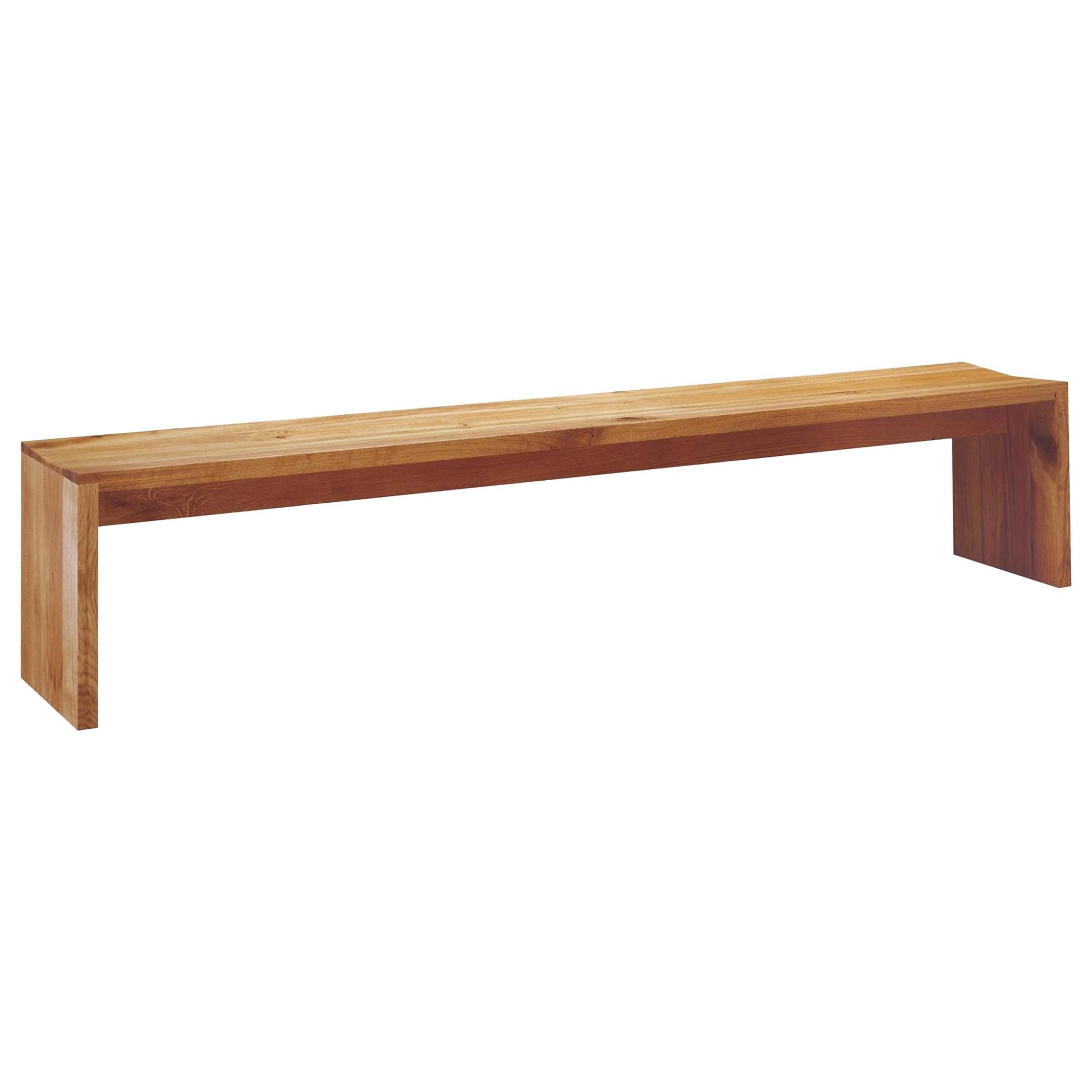 e15 European Walnut Calle Bench Designed by Philipp Mainzer in STOCK For Sale