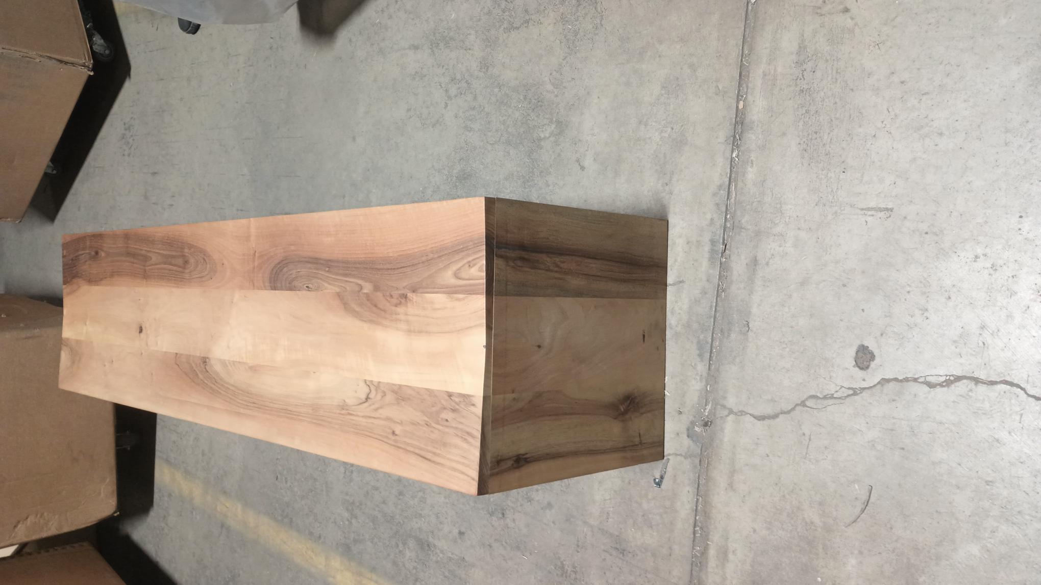 Wood e15 European Walnut Calle Bench by Philipp Mainzer in STOCK For Sale