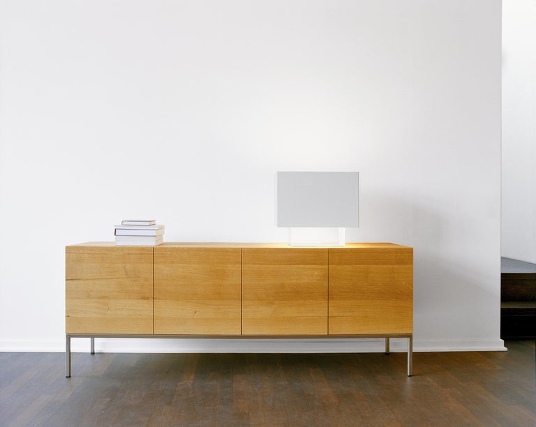 German e15 Farah Sideboard with Stainless Steel Base by Philipp Mainzer For Sale