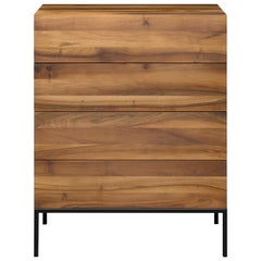e15 Fatima Chest of Drawers with Black Steel Base by Philipp Mainzer