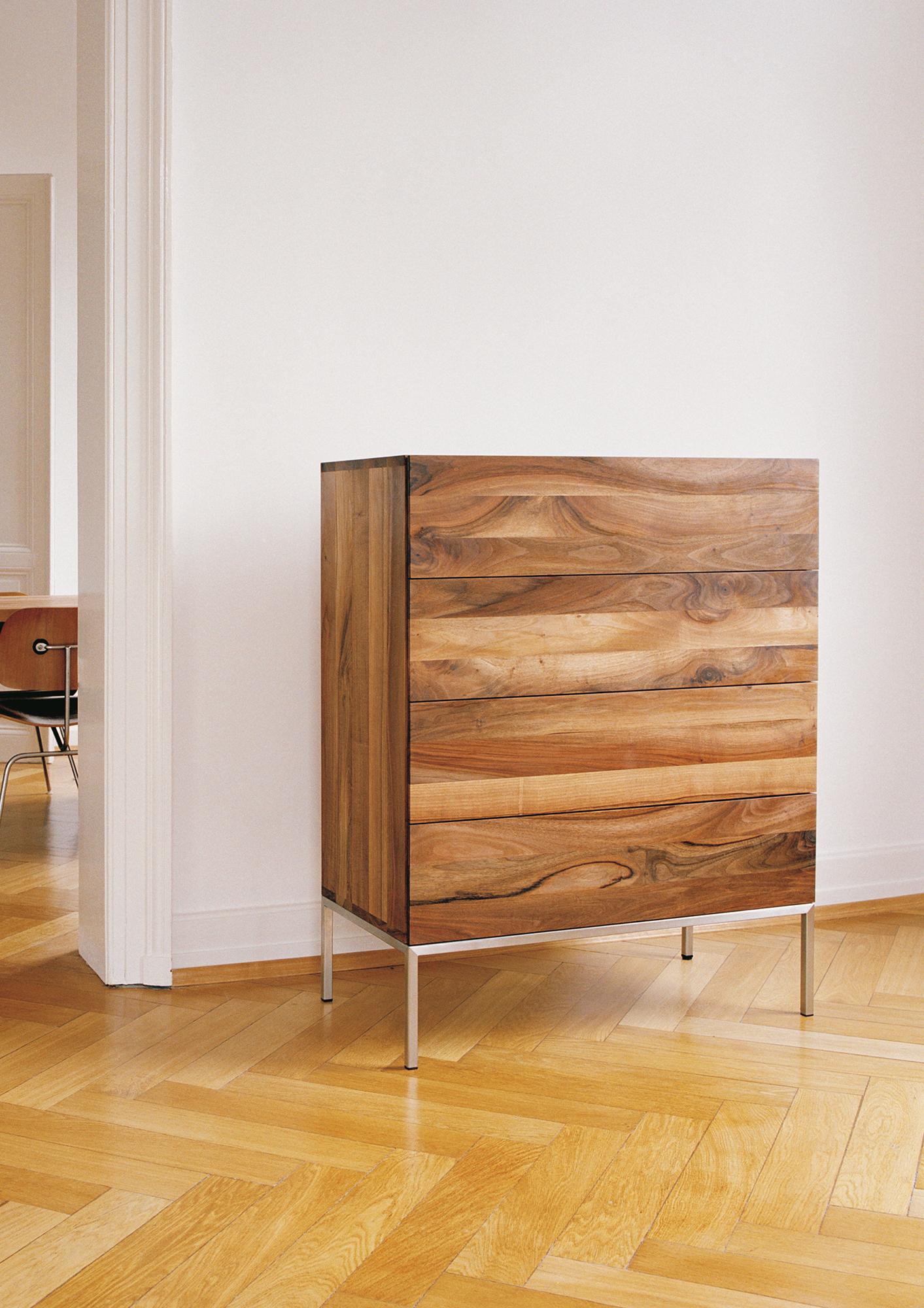 e15 Customizable Fatima Dresser with Stainless Steel Base by Philipp Mainzer In New Condition For Sale In New York, NY