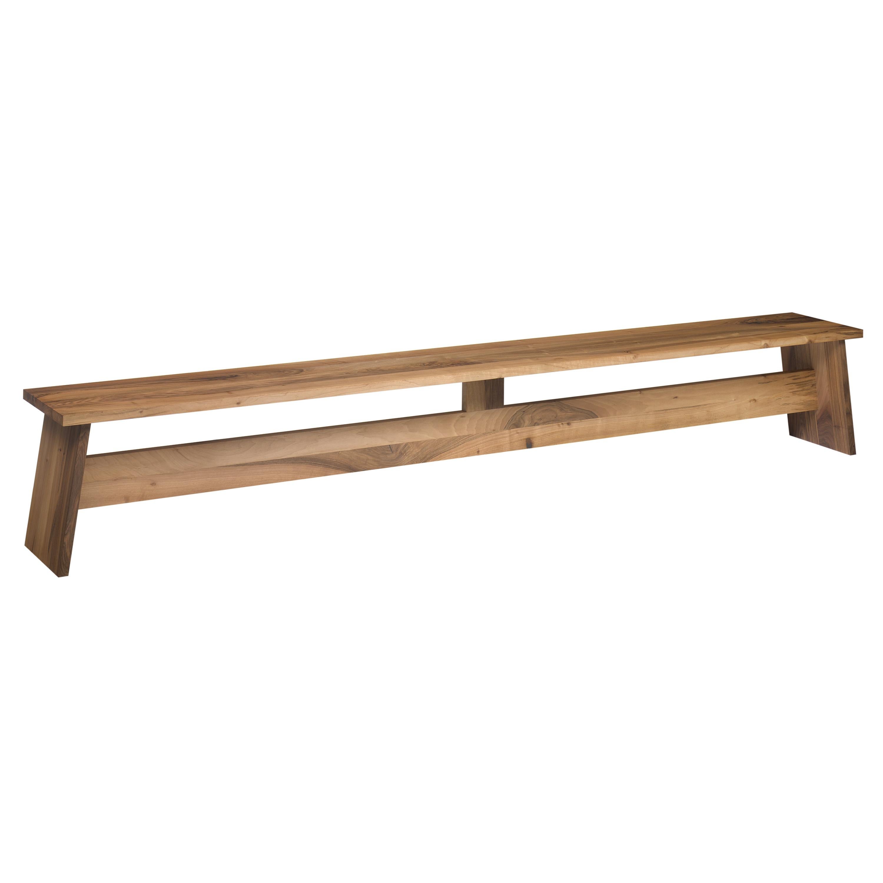 For Sale: Brown (Oiled Walnut) e15 Customizable Fawley Wood Bench by David Chipperfield
