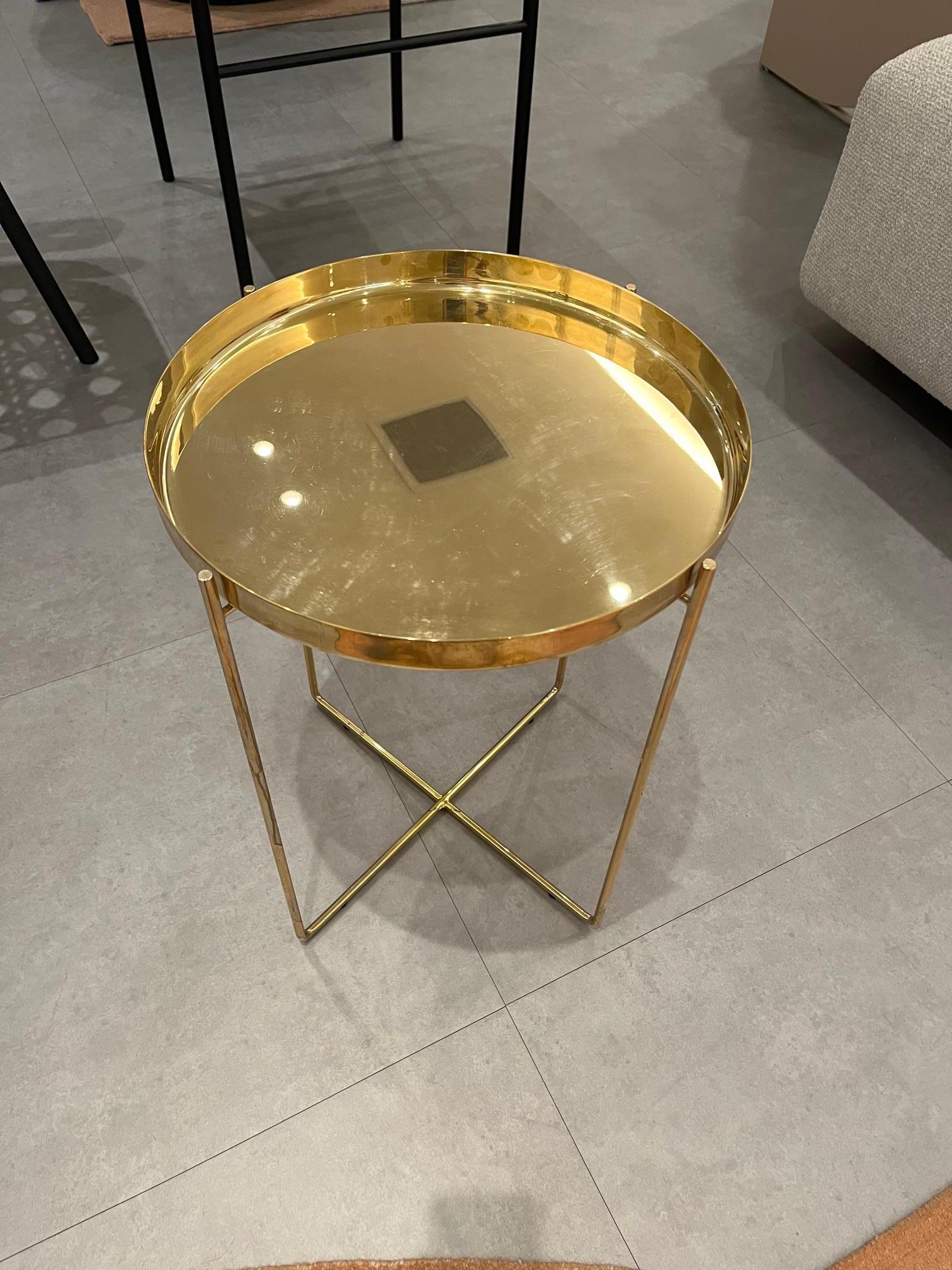 e15 Habibi Brass Side Table by Philipp Mainzer in STOCK For Sale 3