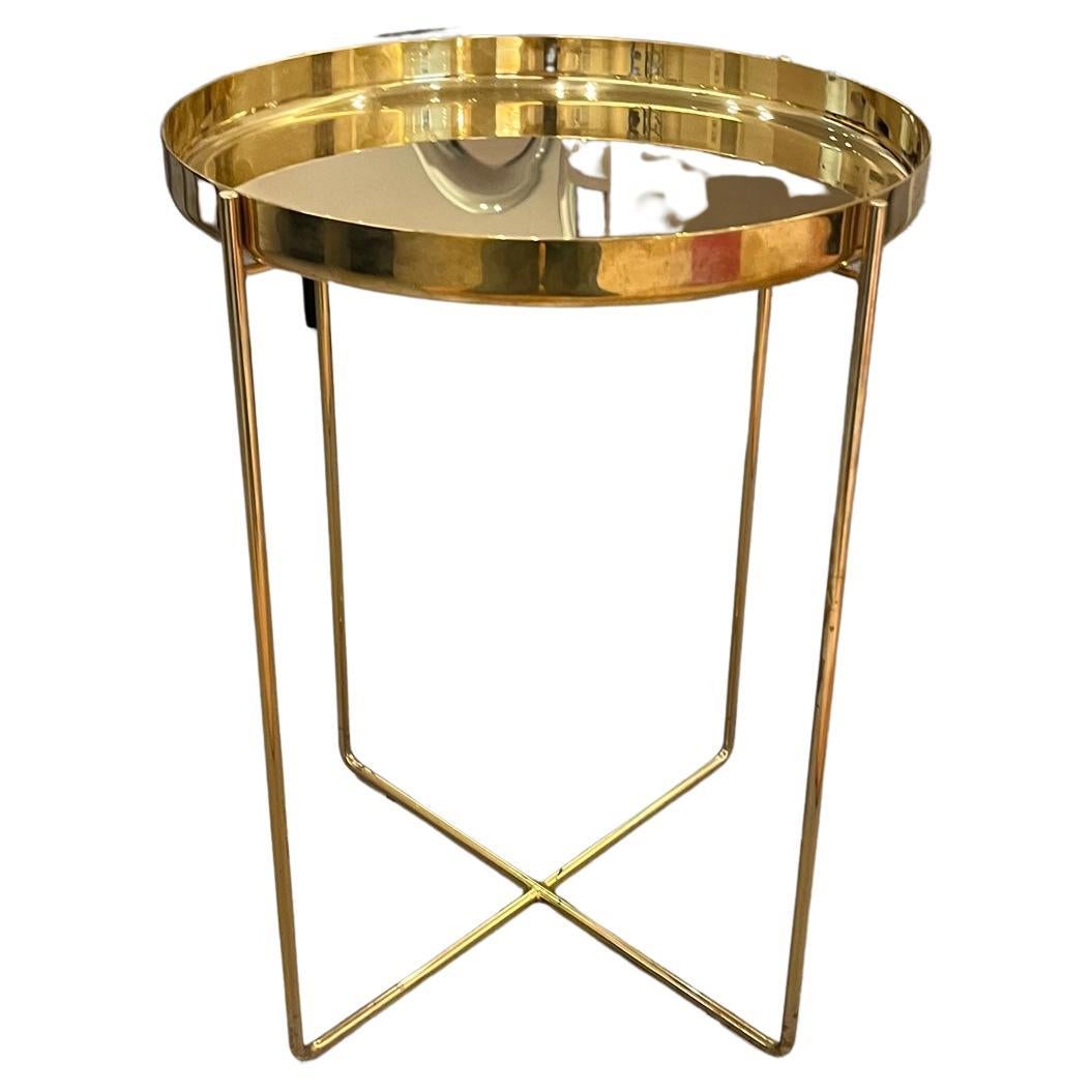 e15 Habibi Brass Side Table by Philipp Mainzer in STOCK For Sale