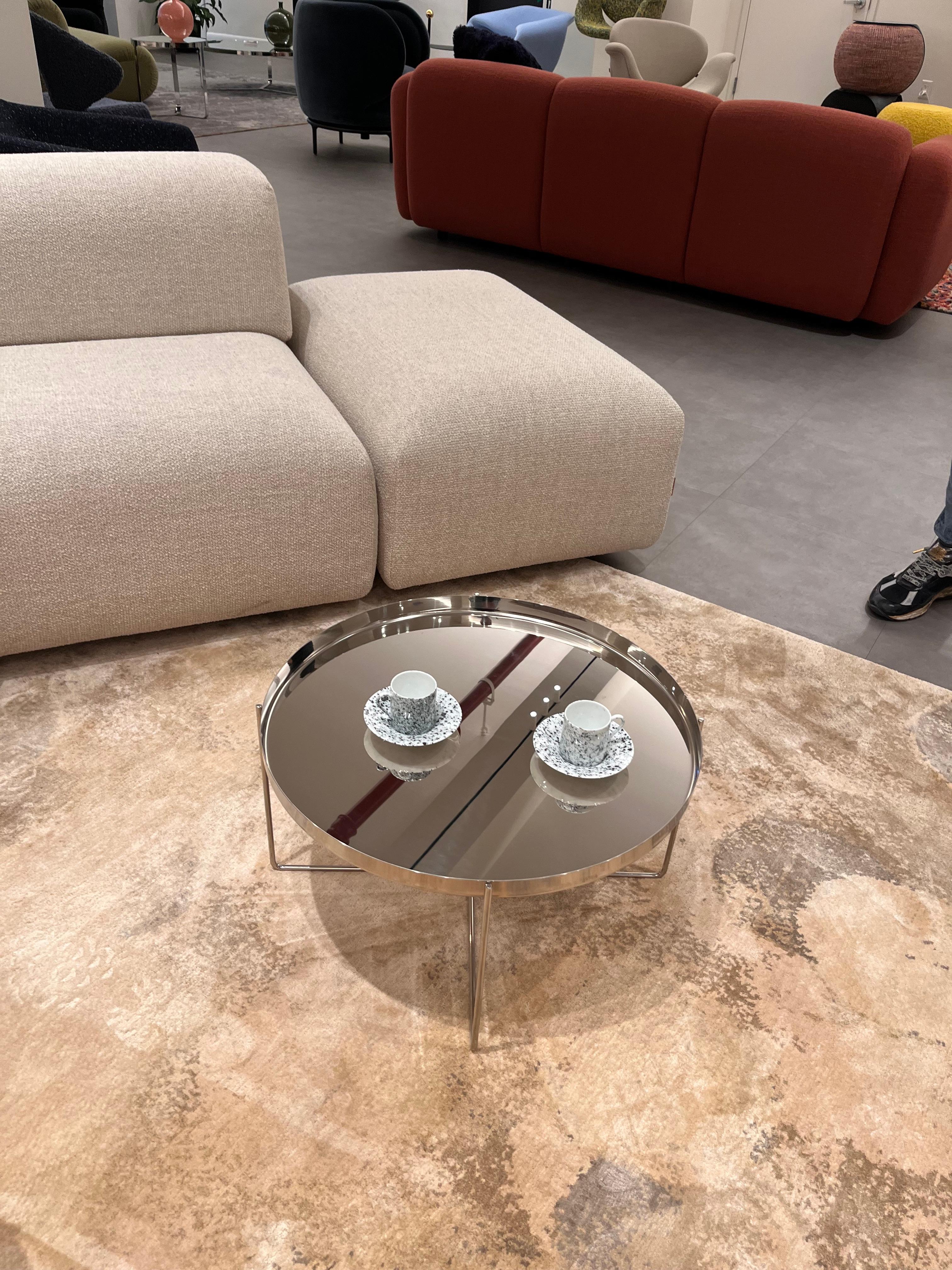 e15 Habibi Stainless Steel  Side Table by Philipp Mainzer in STOCK For Sale 3