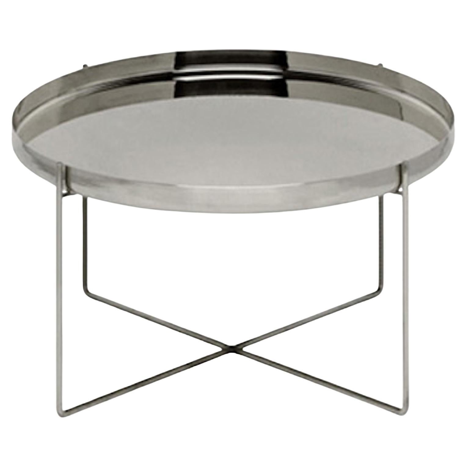 e15 Habibi Stainless Steel  Side Table by Philipp Mainzer in STOCK