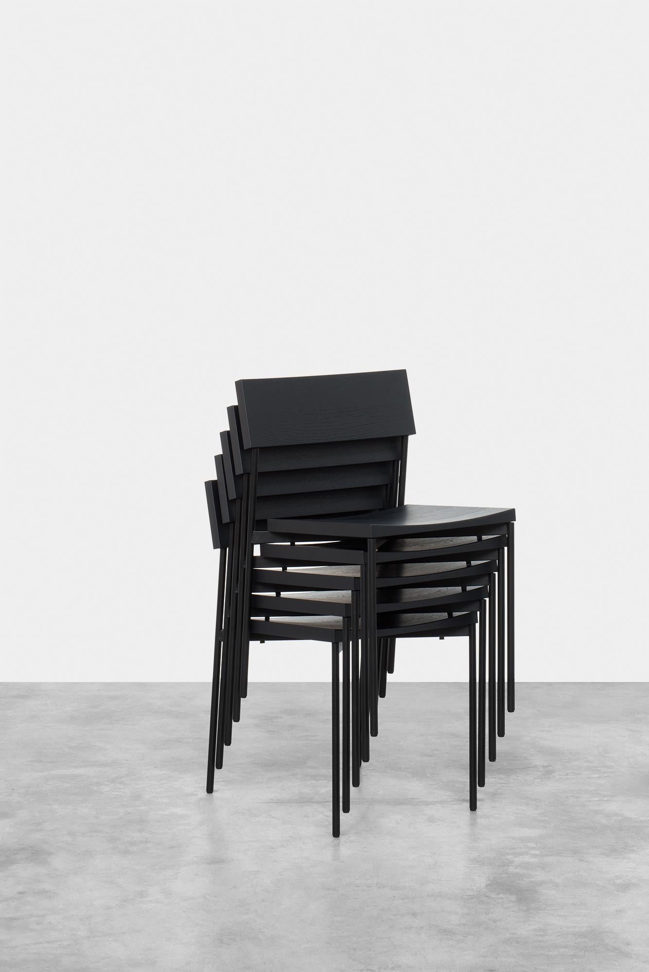 e15 Henning Chair with Jet-Black Frame by Philipp Mainzer In New Condition In New York, NY