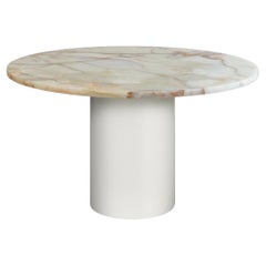 Table de salle à manger e15 Hiroki en marbre onyx Verde de Philipp Mainzer en stock