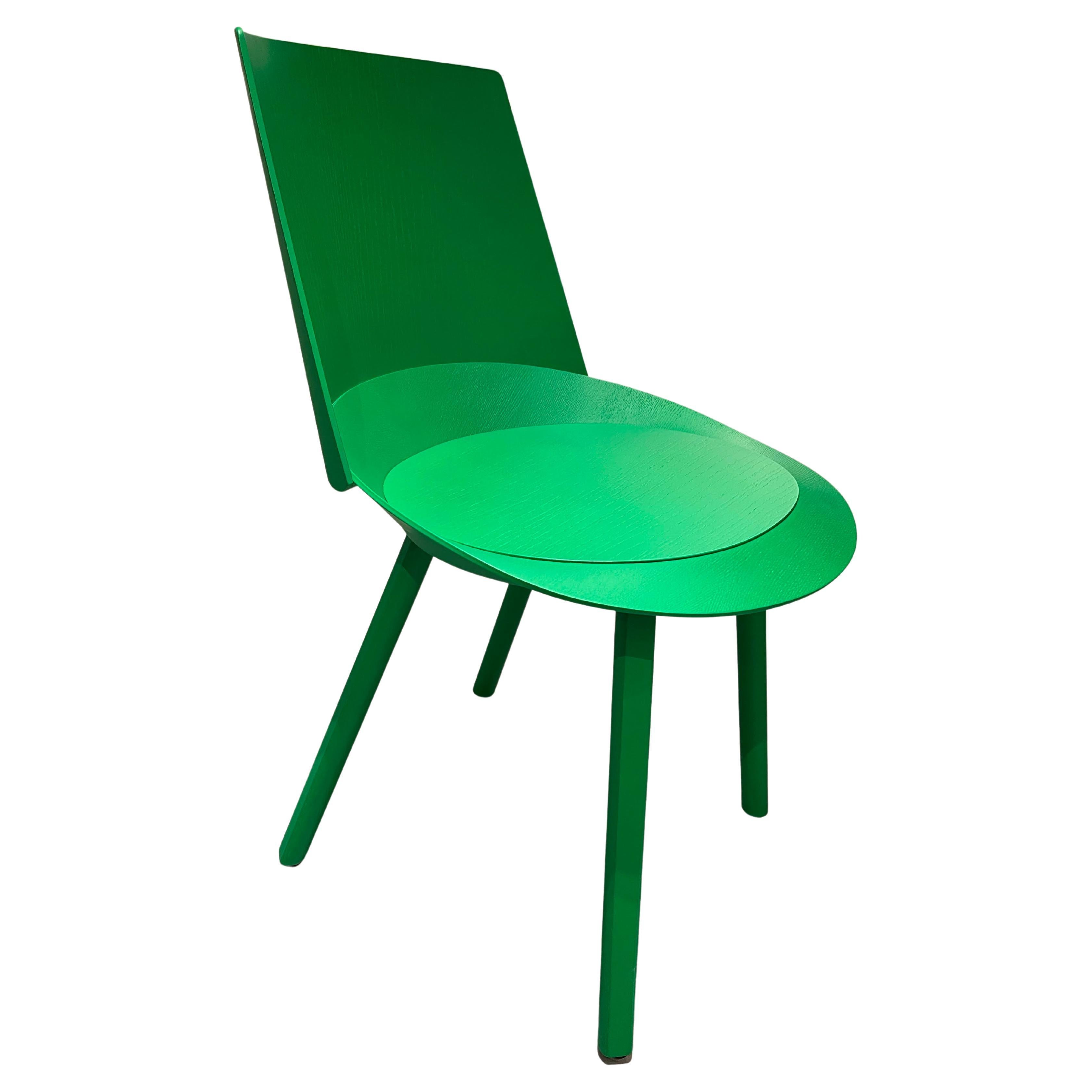 e15 Houdini Green Side Chair by Stefan Diez in Stock
