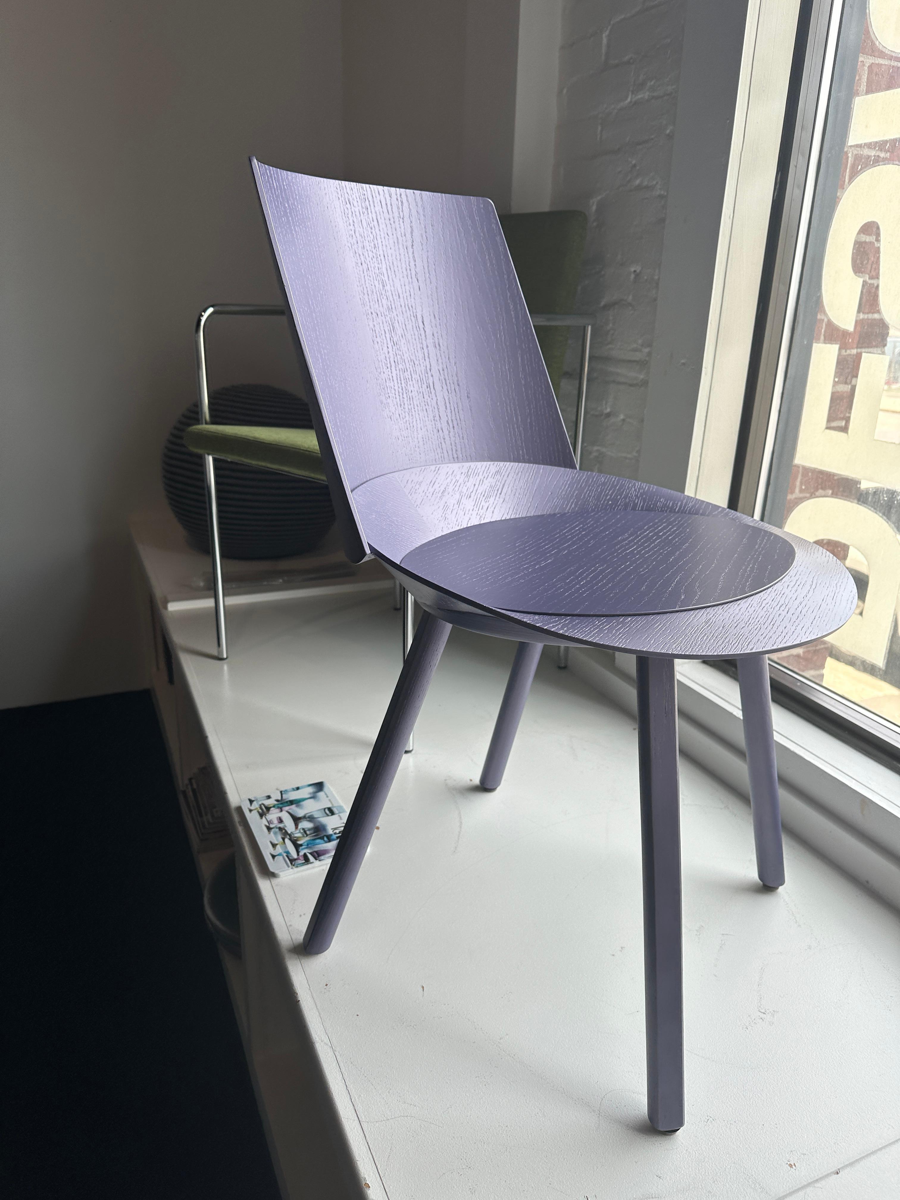e15 Houdini Violet Side Chair by Stefan Diez in STOCK 6