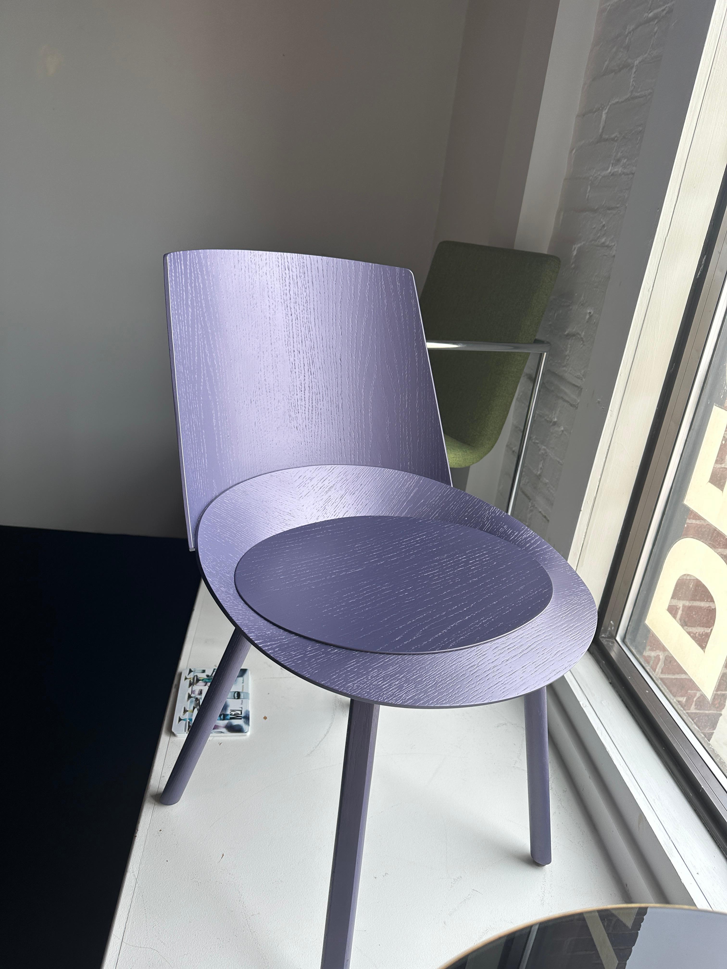 e15 Houdini Violet Side Chair by Stefan Diez in STOCK 7