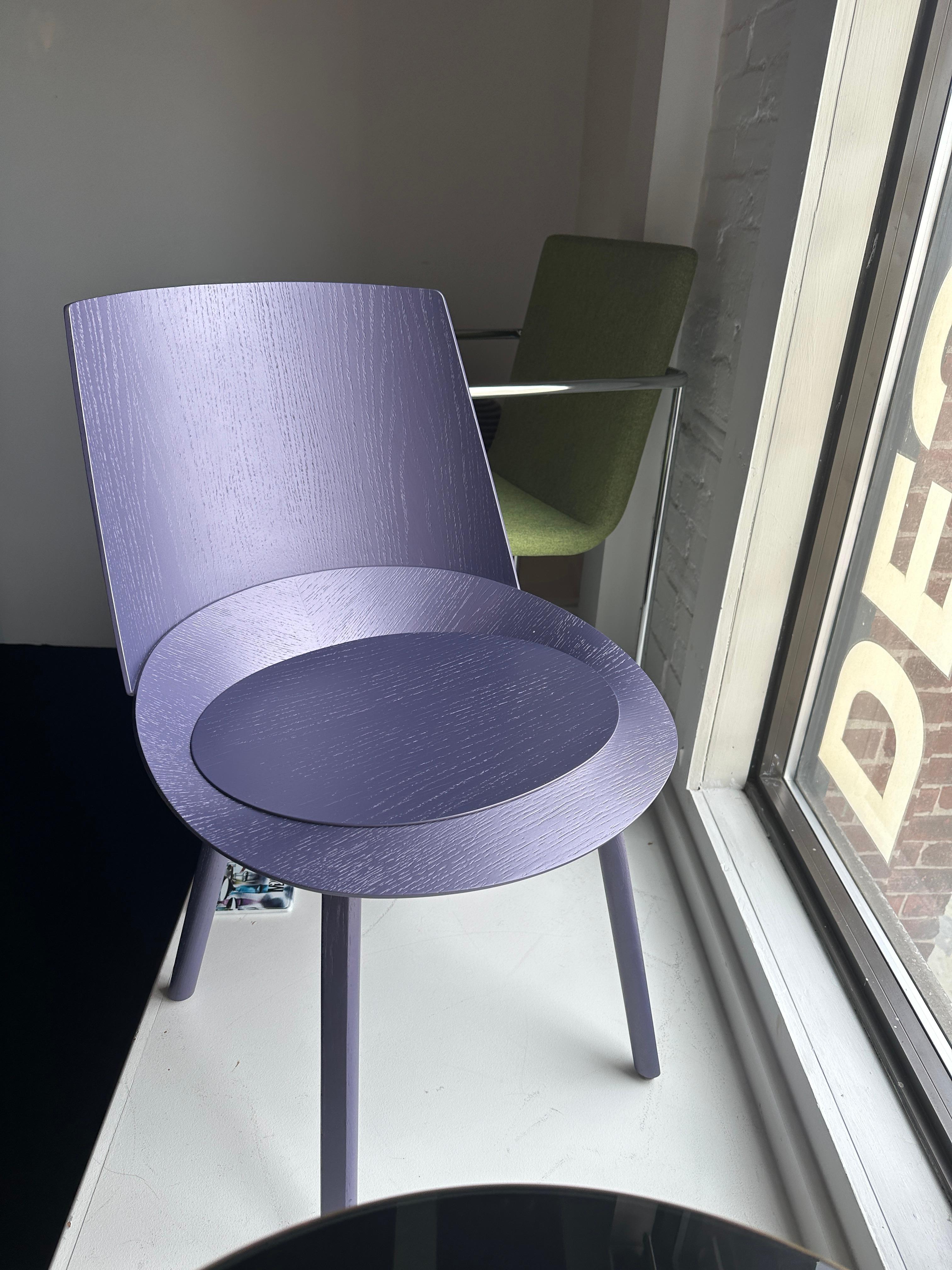 e15 Houdini Violet Side Chair by Stefan Diez in STOCK 8