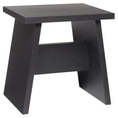 e15 Jet Black Langley Wood Side Table by David Chipperfield