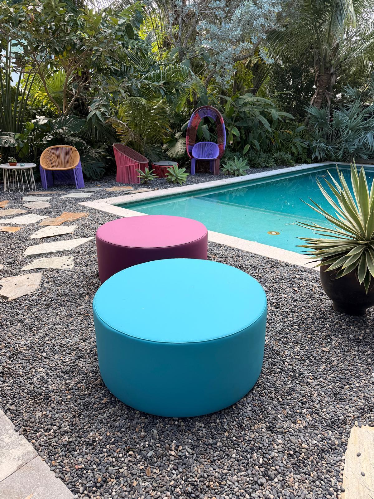 e15 Pouf Kerman di Philipp Mainzer + Farah Ebrahimi in STOCK in vendita 6