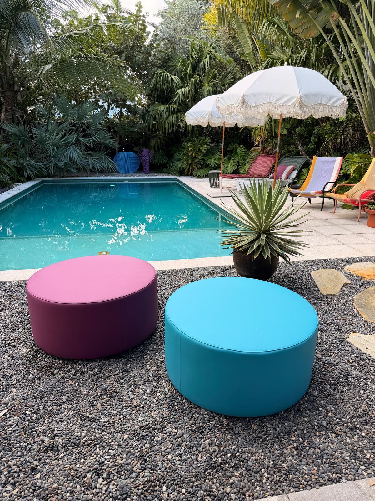e15 Pouf Kerman di Philipp Mainzer + Farah Ebrahimi in STOCK in vendita 6