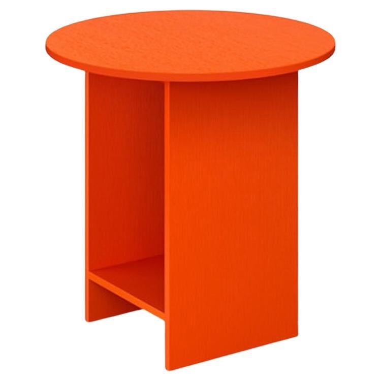 e15 Orange Heiji Oak Side Table by Philipp Mainzer in STOCK