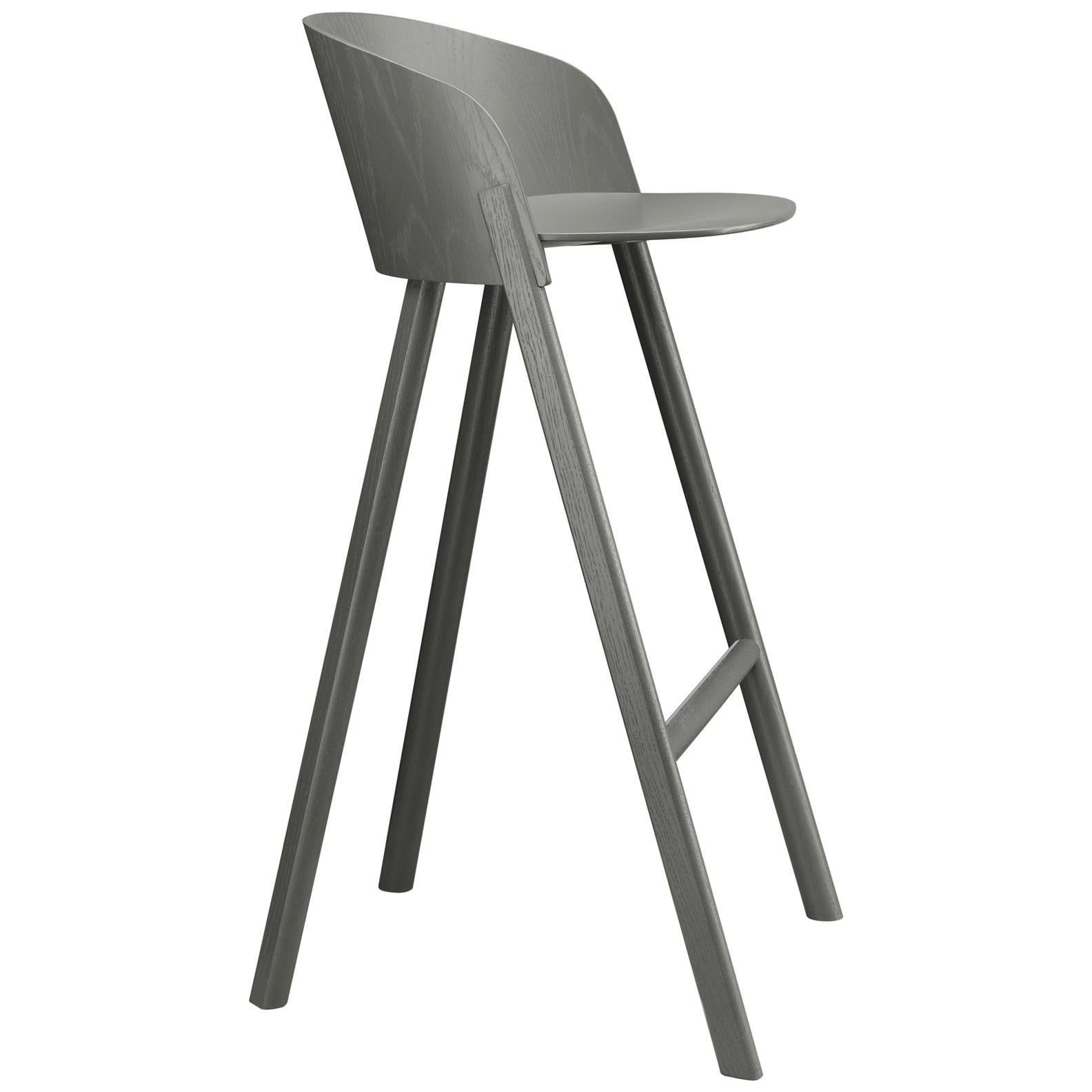 For Sale: Gray (Umbra Gray Lacquer) e15 Other Stool by Stefan Diez