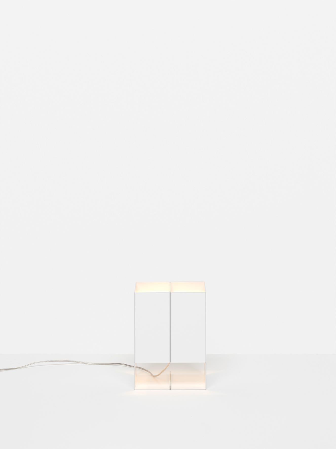 Modern e15 Seam Two Table Light in White by Mark Holmes