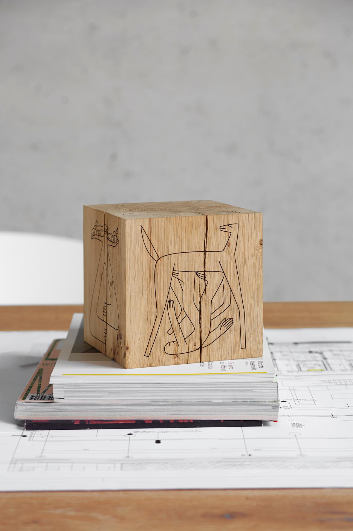 Oak e15 Selected Bigfoot Dice Table by Geoff McFetridge