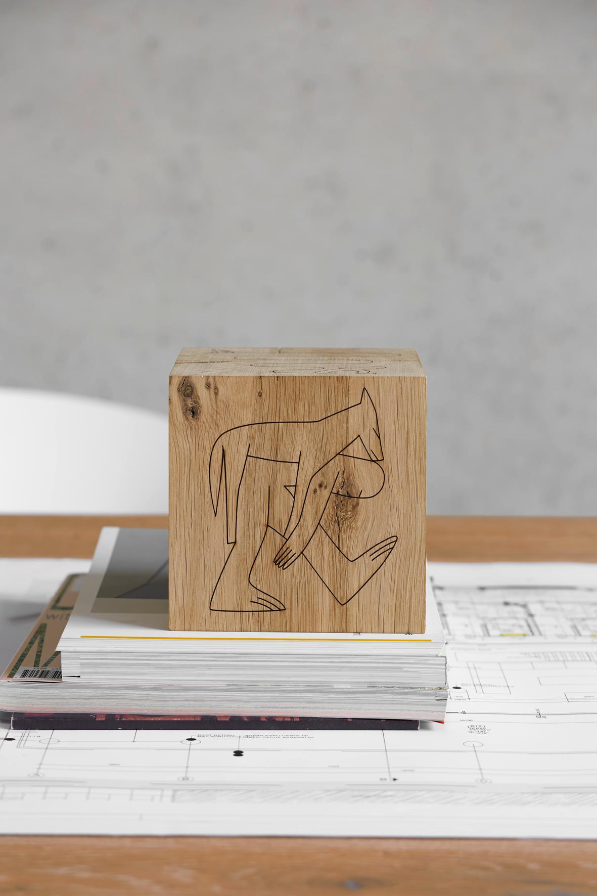 Contemporary e15 Selected Bigfoot Dice Table by Geoff McFetridge