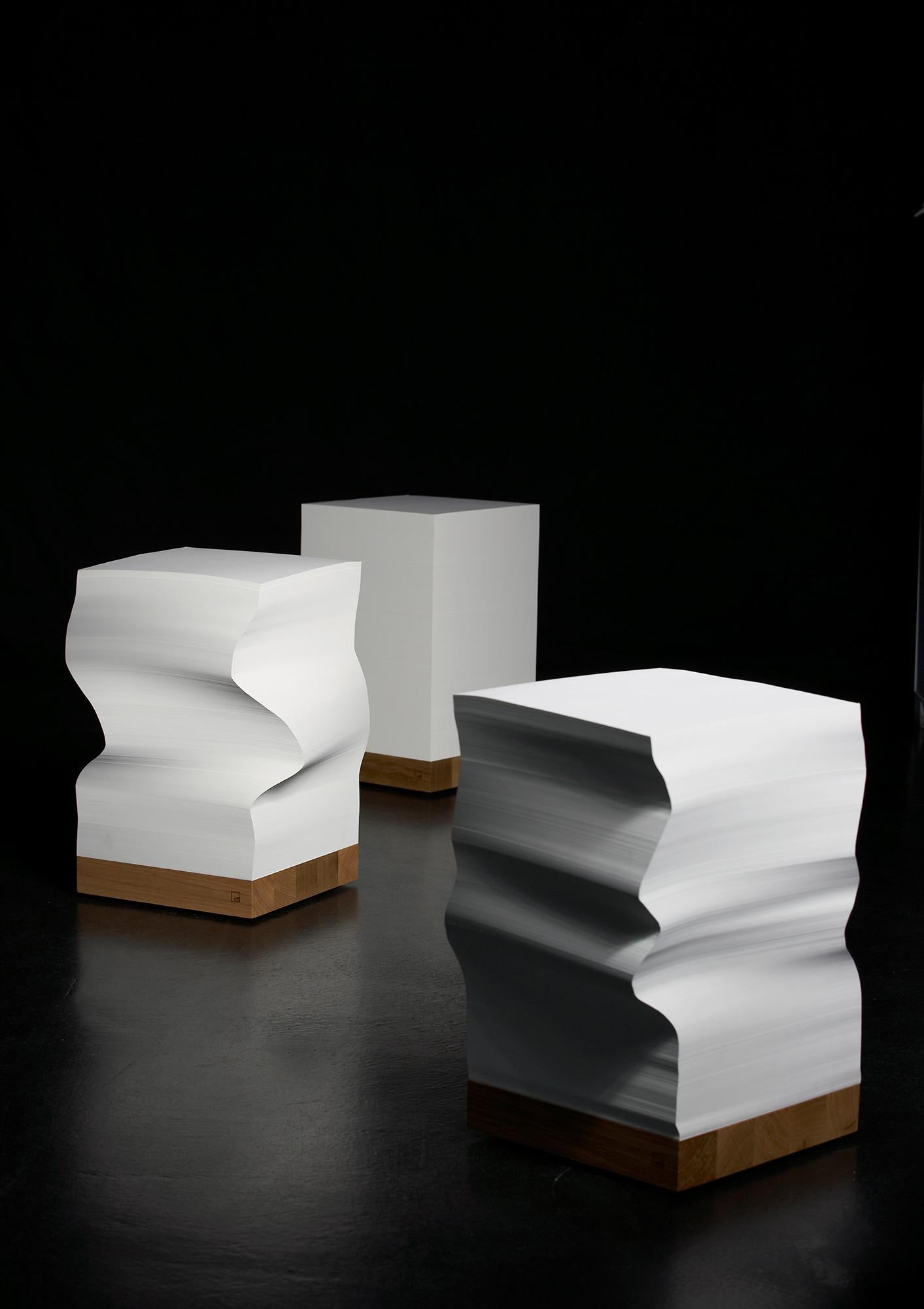 Modern e15 Selected Munken Cube in Paper & Oak by Philipp Mainzer & Juno