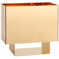 e15 Selected Seam One Tischleuchte mit 24 Karat Goldauflage von Mark Holmes