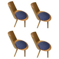 E15 Set of Four Houdini Chairs Designed by Stefan Diez