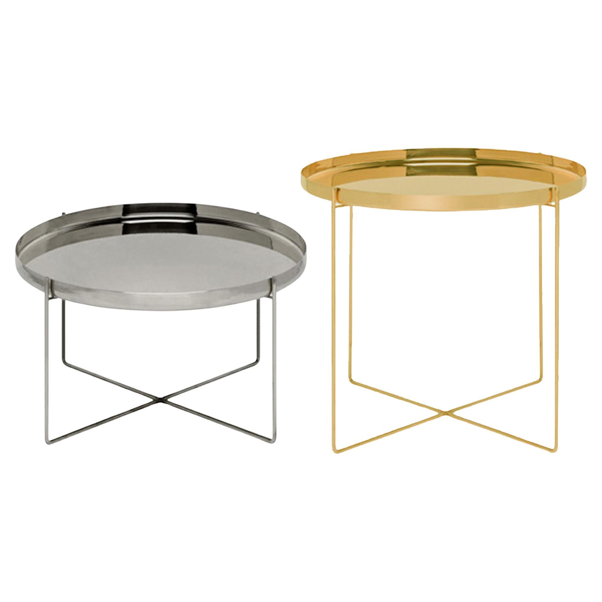 E15 Set of Two Habibi Side Tables by Philipp Mainzer in Stock For Sale
