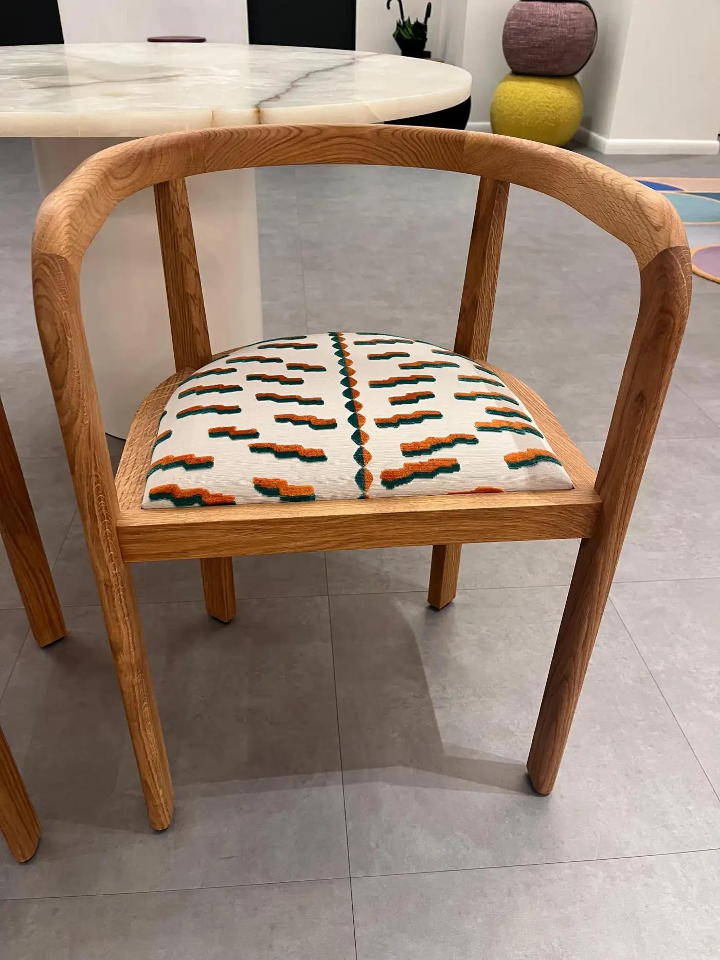 Fabric E15 Stuttgart Chair by Richard Herre in STOCK For Sale