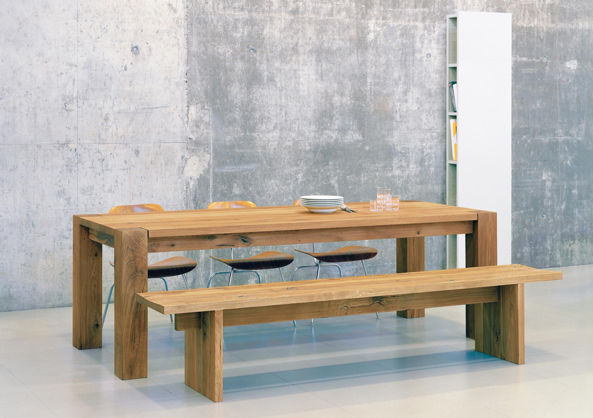 Modern e15 Taro Wood Bench by Philipp Mainzer For Sale