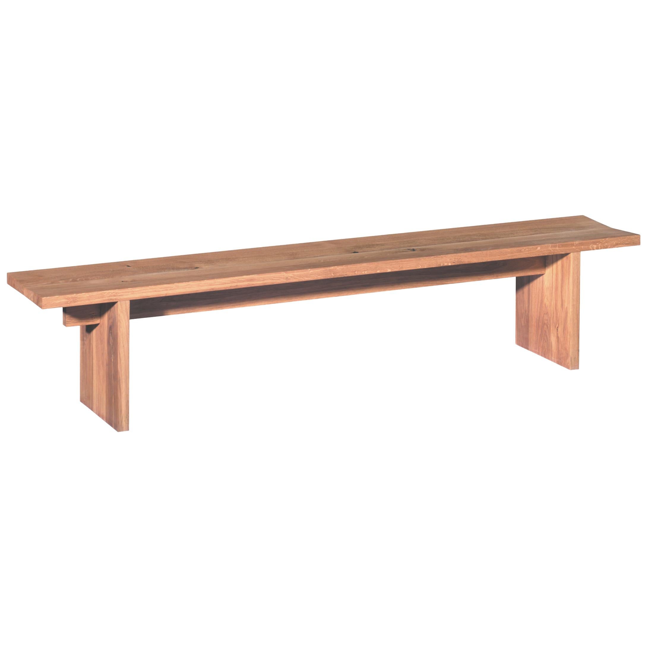For Sale: Brown (Oiled Walnut) e15 Taro Wood Bench by Philipp Mainzer