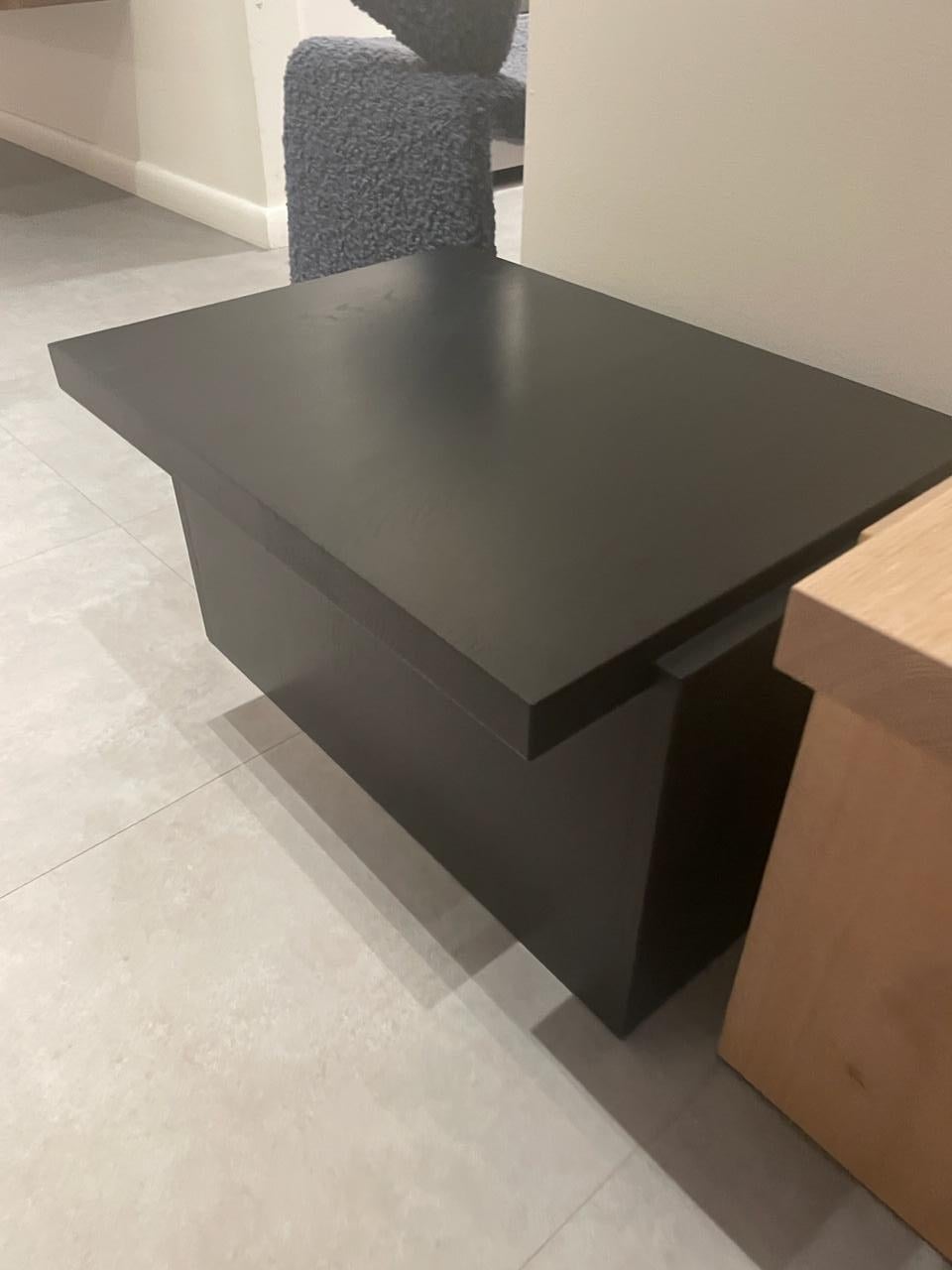 e15 Tore Black Side table Designed by  David Thulstrup in STOCK 4