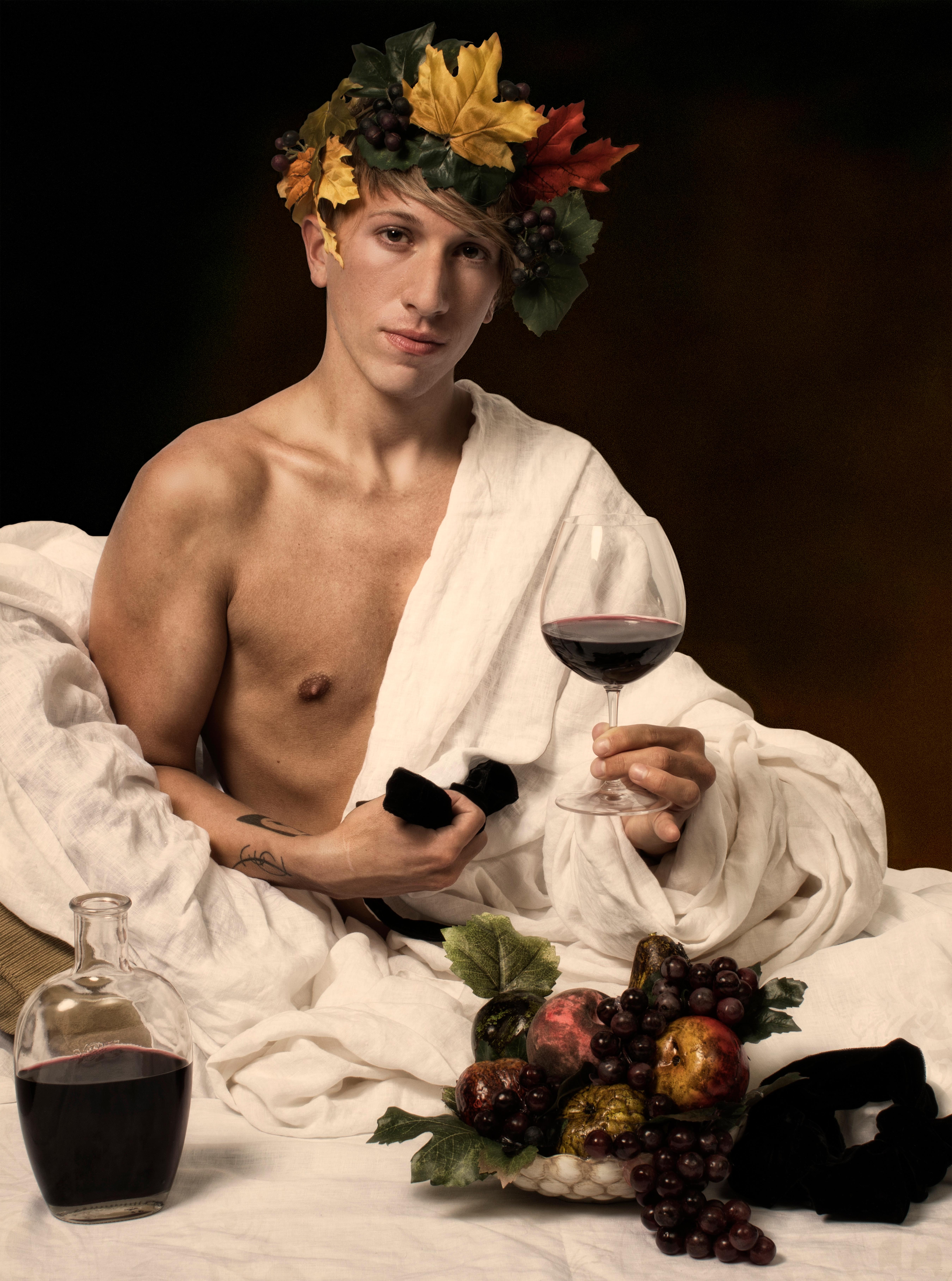 E2 - Kleinveld & Julien Figurative Photograph - Ode to Caravaggio's Bacchus