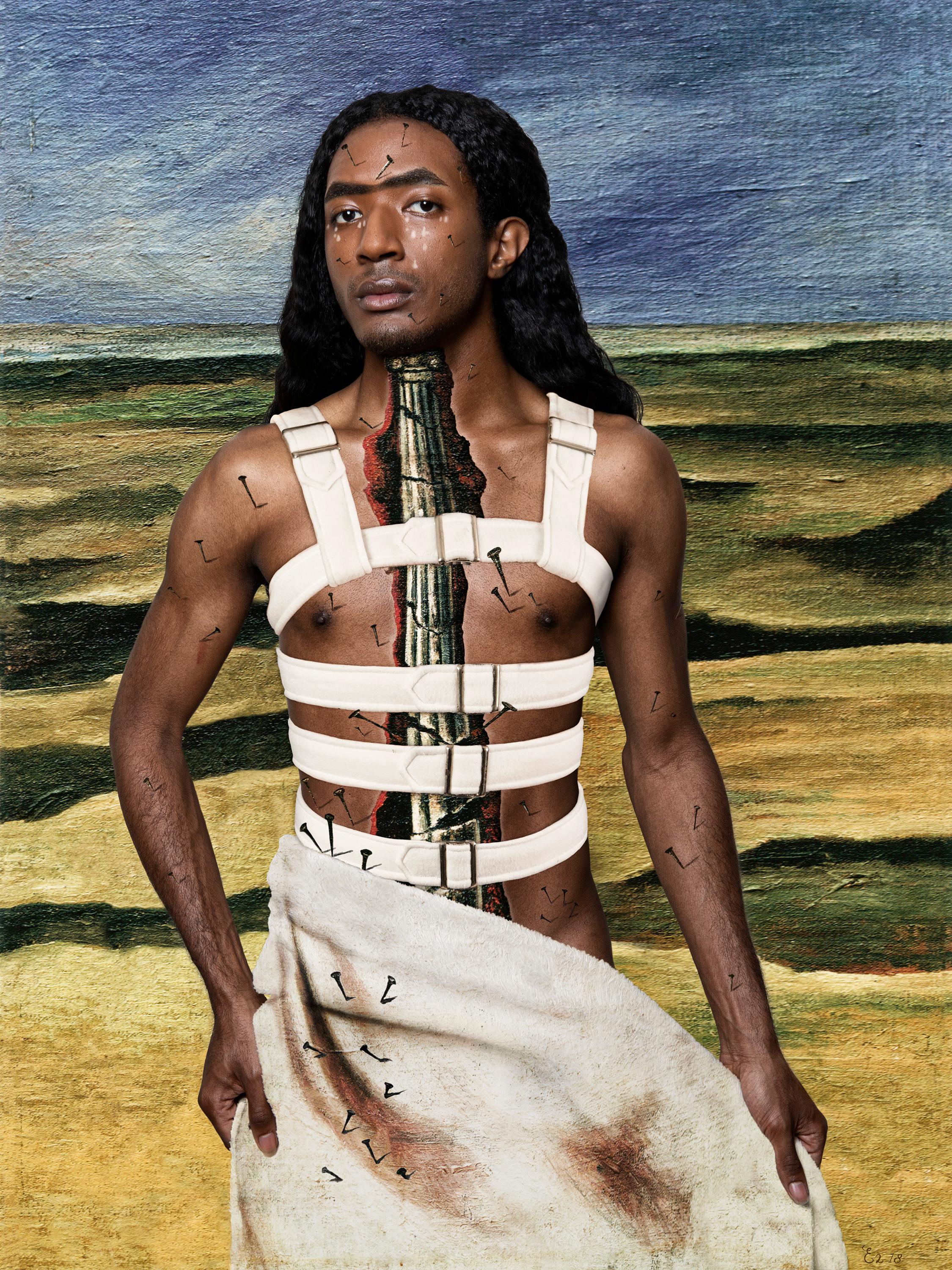 Color Photograph di E2 - Kleinveld & Julien - Ode a "La colonna spezzata" di Frida Kahlo