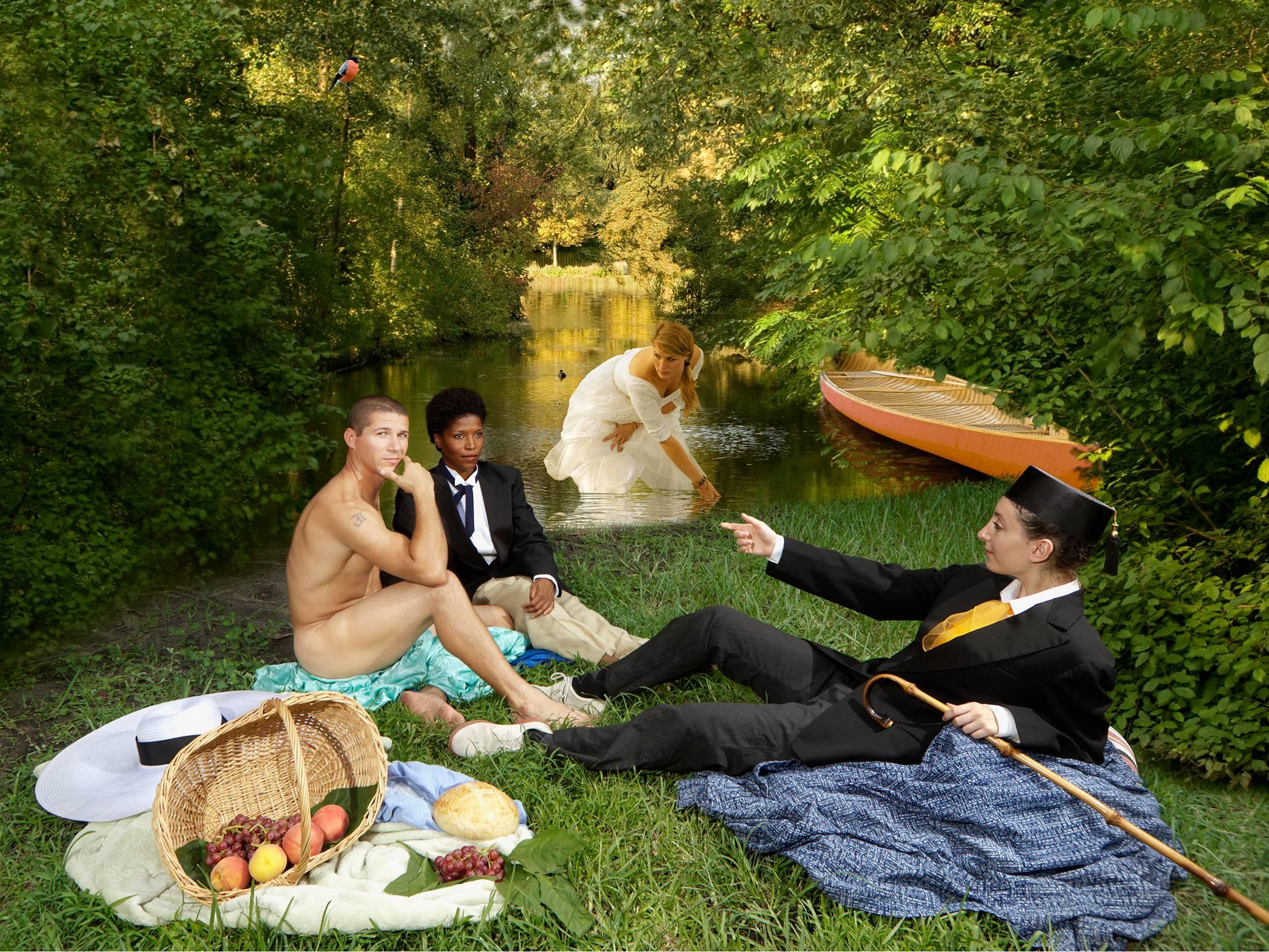 E2 - Kleinveld & Julien Figurative Photograph - Ode to Manet's Déjeuner sur l'herbe