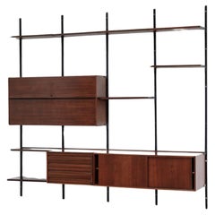 "E22" wooden bookcase by Osvaldo Borsani for Tecno, Italy, 1960s