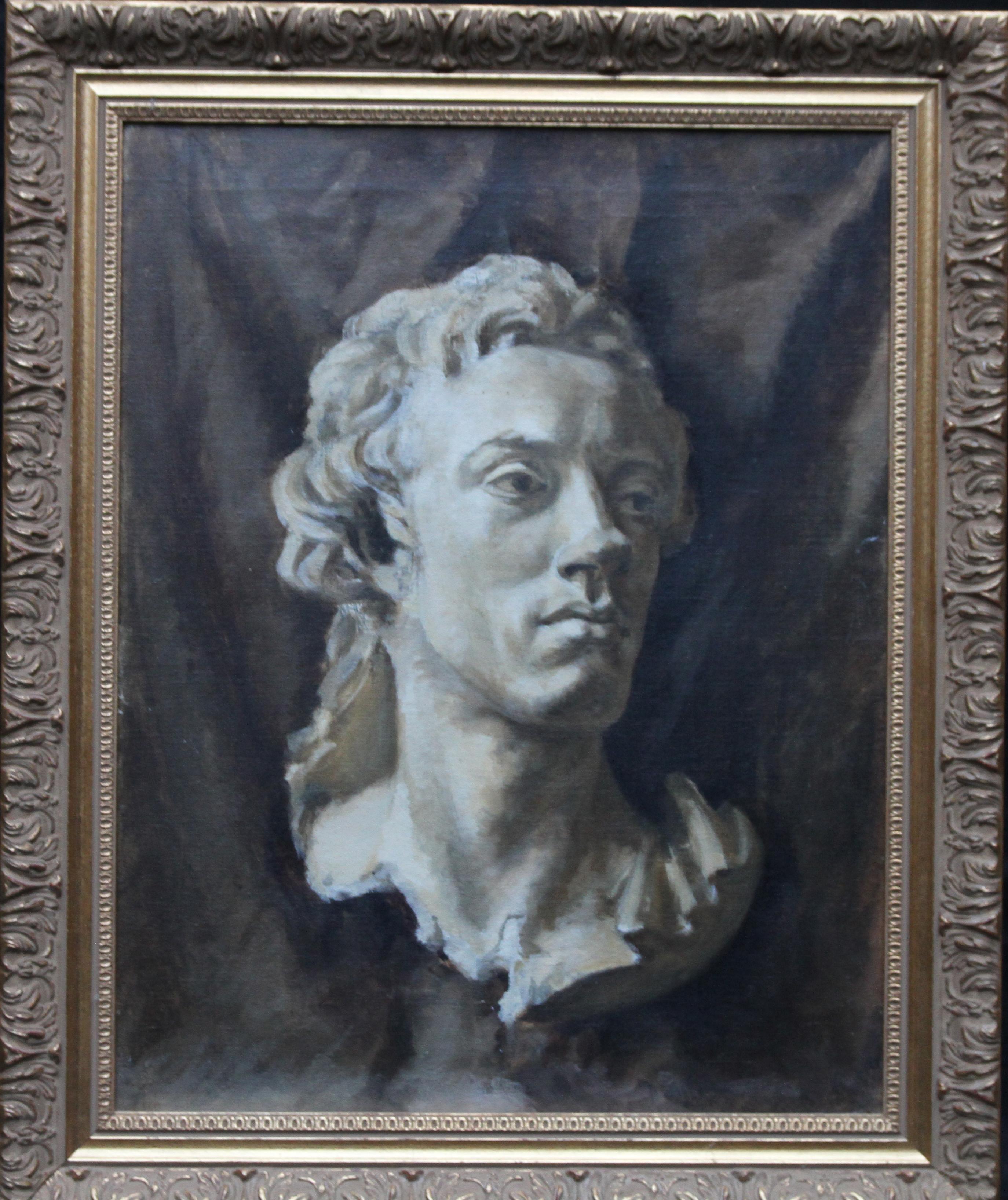 Study of a Marble Bust - British 40's Slade School art still life oil painting 4