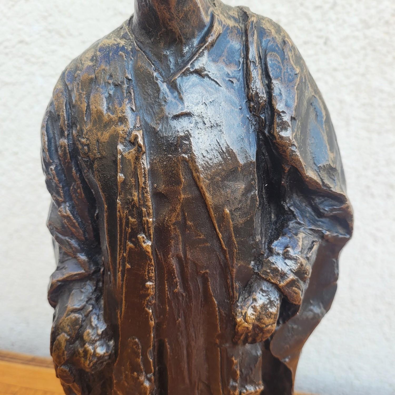 Ea Leroy, camerunés, escultura orientalista de bronce, principios del siglo XX Francés en venta
