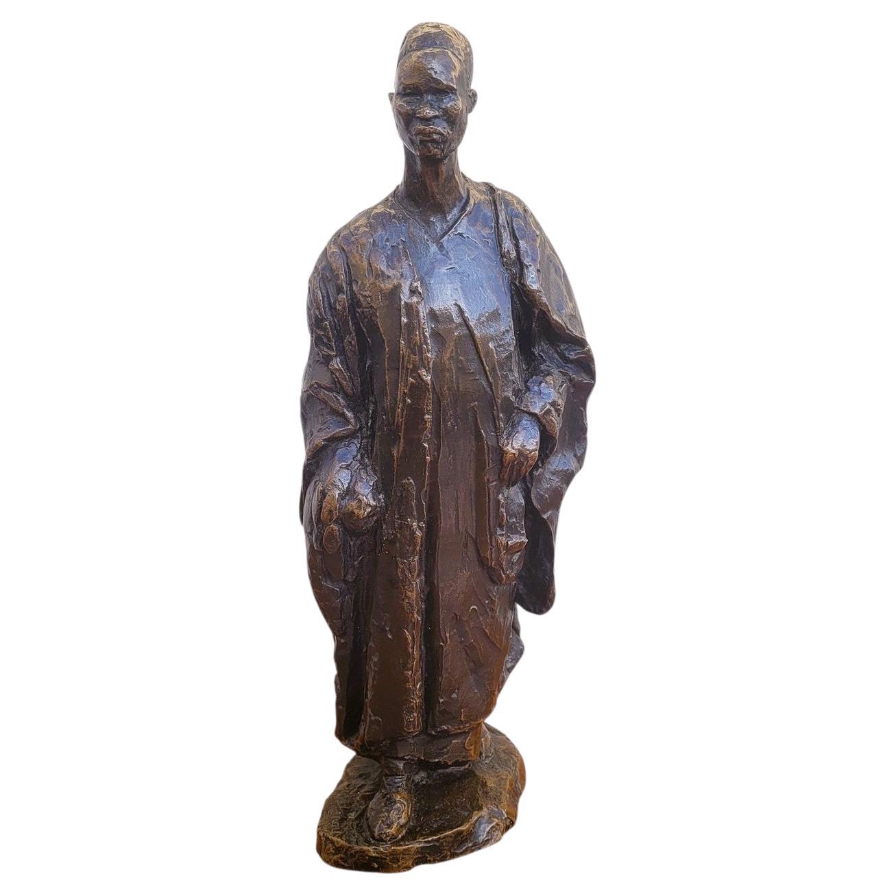 Ea Leroy, camerunés, escultura orientalista de bronce, principios del siglo XX en venta