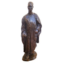 Ea Leroy, camerunés, escultura orientalista de bronce, principios del siglo XX